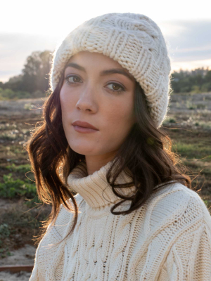 Hand Spun Cable Hat