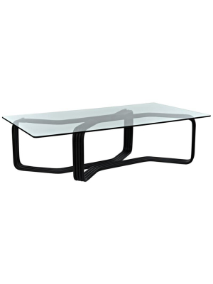 Noir Hades Coffee Table - Black Metal