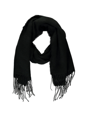 Fringe-trim Oblong Scarf