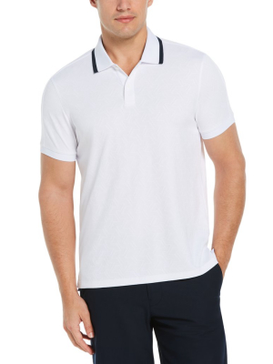 Jacquard Grid Polo Shirt