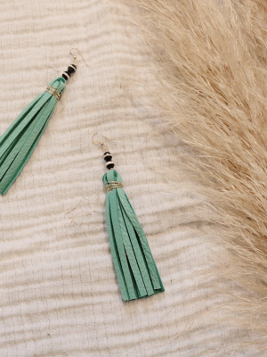 Harper Earrings In Seafoam