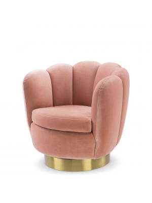 Eichholtz Mirage Swivel Chair - Pink