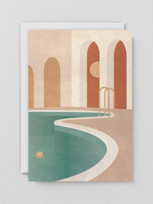 Pool With Arches Card