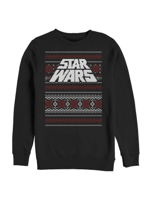 Men's Star Wars Ugly Christmas Logo Sweatshirt