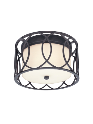 Sausalito 2 Light Ceiling Flush Mount