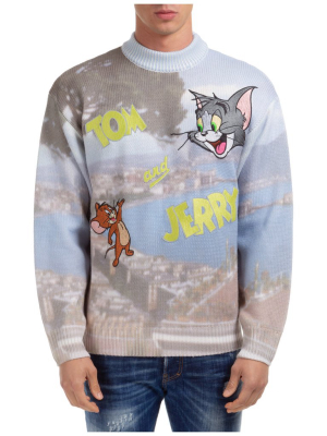 Gcds Tom And Jerry Napoli Logo Sweater