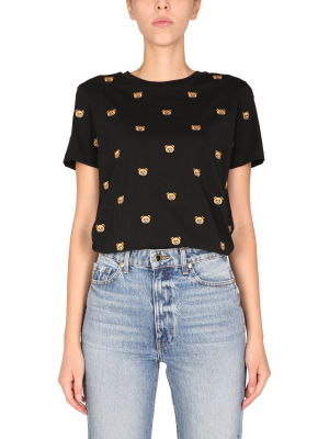 Moschino Allover Teddy Crewneck T-shirt