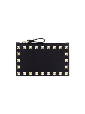 Valentino Garavani Rockstud Zipped Cardholder