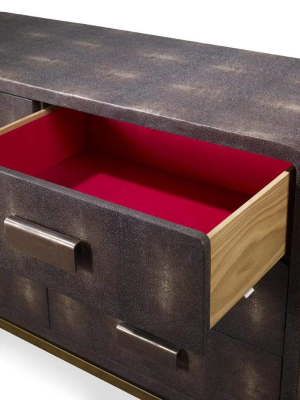 Mr. Brown Odette Chest - Storm Shagreen