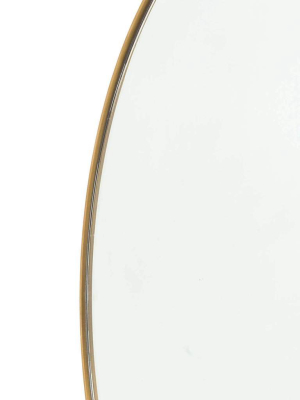 Bellvue Large Round Mirror, Polished Brass