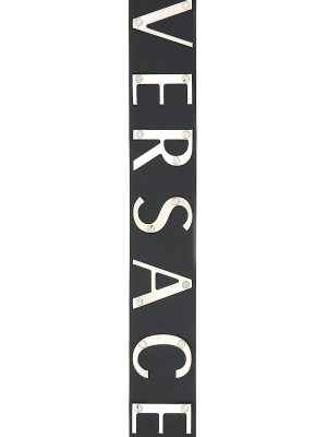 Versace Logo Lettering Belt