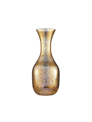 Kim Seybert Crackle Decanter In Gold