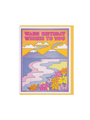 Warm Bday Wishes Card