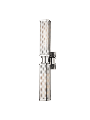 Gibbs 2 Light Wall Sconce Polished Nickel