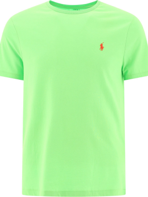 Polo Ralph Lauren Logo Embroidered Round Neck T-shirt