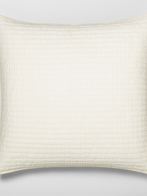 Solid Quilted Pillow Sham Sour Cream - Hearth & Hand™ With Magnolia