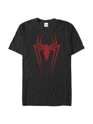 Men's Marvel Spider-man Icon Badge T-shirt