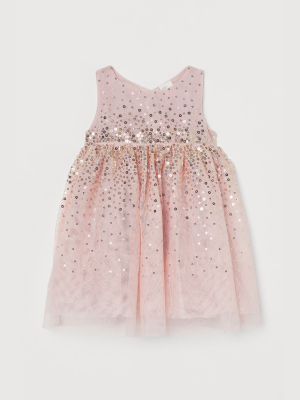 Sequined Tulle Dress