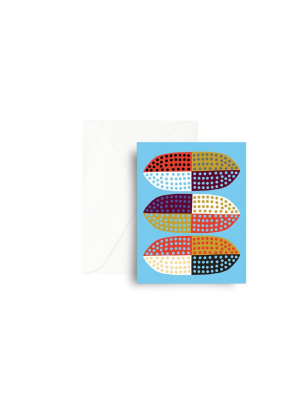 Mezzaluna Studio Greeting Card - Blue Surfboard