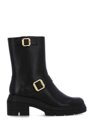 Stuart Weitzman Ryder Rise Buckle-detail Boots