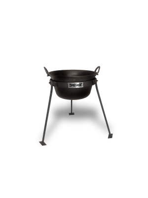 Bayou Classic Ci7455 14 Inch Cast Iron Gypsy Jambalaya Cooking Pot, Black