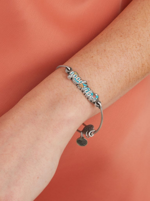 'good Vibes' Inline Charm Bangle