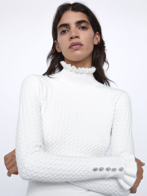 Textured Knit Sweater