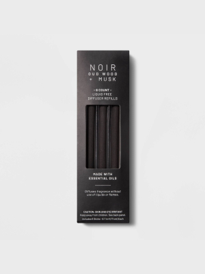 6ct Noir Scented Liquidless Diffuser Refill Reeds - Project 62™