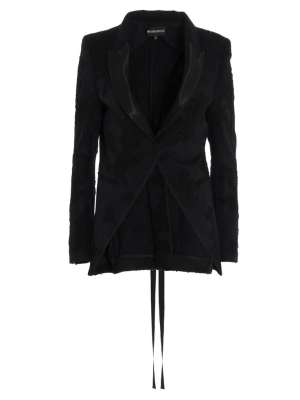 Ann Demeulemeester Single-breasted Jacquard Blazer