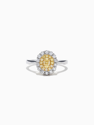 Effy Canare 18k Two-tone Gold Yellow And White Diamond Ring, 0.65 Tcw