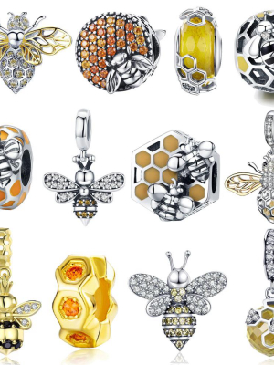 Bee Charmed - Bracelet Charms (925 Sterling Silver)