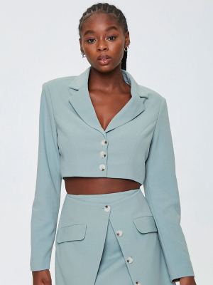 Padded Cropped Blazer