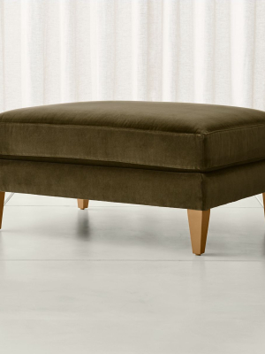 Aidan Velvet Ottoman