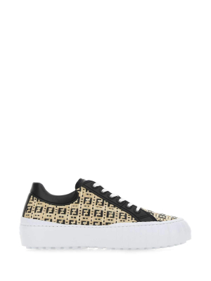 Fendi Ff Woven Sneakers