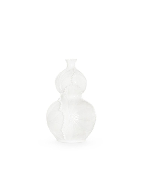 Lotus Double Gourd Vase In White