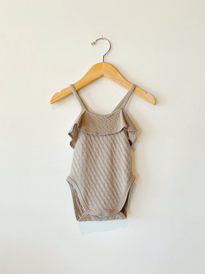 Onesie Tank W/ Ruffle - Tane Organics