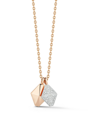 Sydney Two Tone 18k Diamond Origami Charm