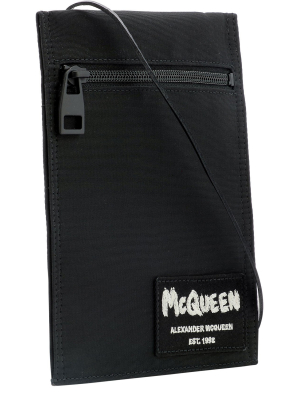 Alexander Mcqueen Graffiti Logo Crossbody Bag