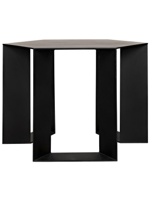 Modicus Side Table, Black Metal