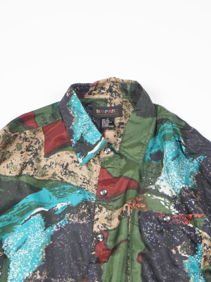 Silk Shirts Long Sleeve Patterned