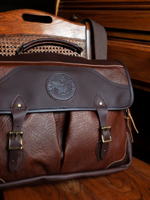 Bison Leather Entrepreneur Briefcase