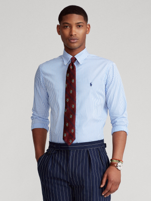 Slim Fit Striped Poplin Shirt