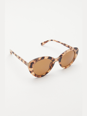 Reese Plastic Round Sunglasses