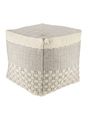 Jaipur Living Vilano Handwoven Seaton Outdoor Pouf