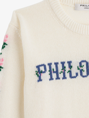 Philosophy Di Lorenzo Serafini Kids Logo Intarsia Knit Jumper