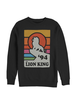 Men's Lion King Retro Rainbow '94 Silhouette Sweatshirt