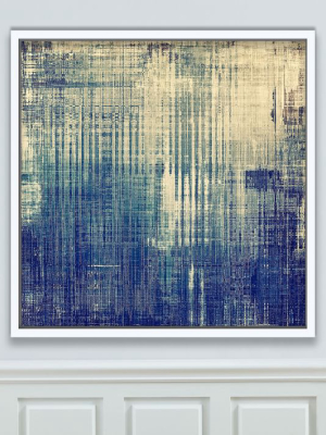 Framed Canvas Print - Blue Times