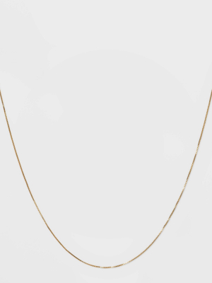 Gold Over Sterling Silver Box Chain Necklace - A New Day™ Gold