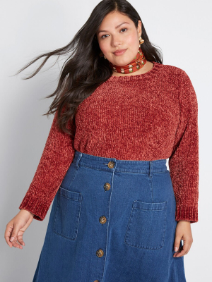 On And Soft Again Chenille Sweater