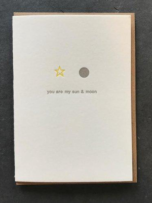 You Are My Sun & Moon Card